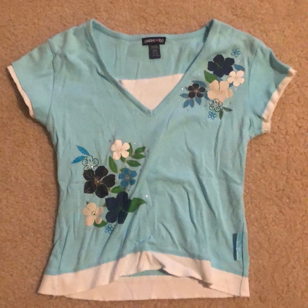 Limited Too blue shirt size M (12)